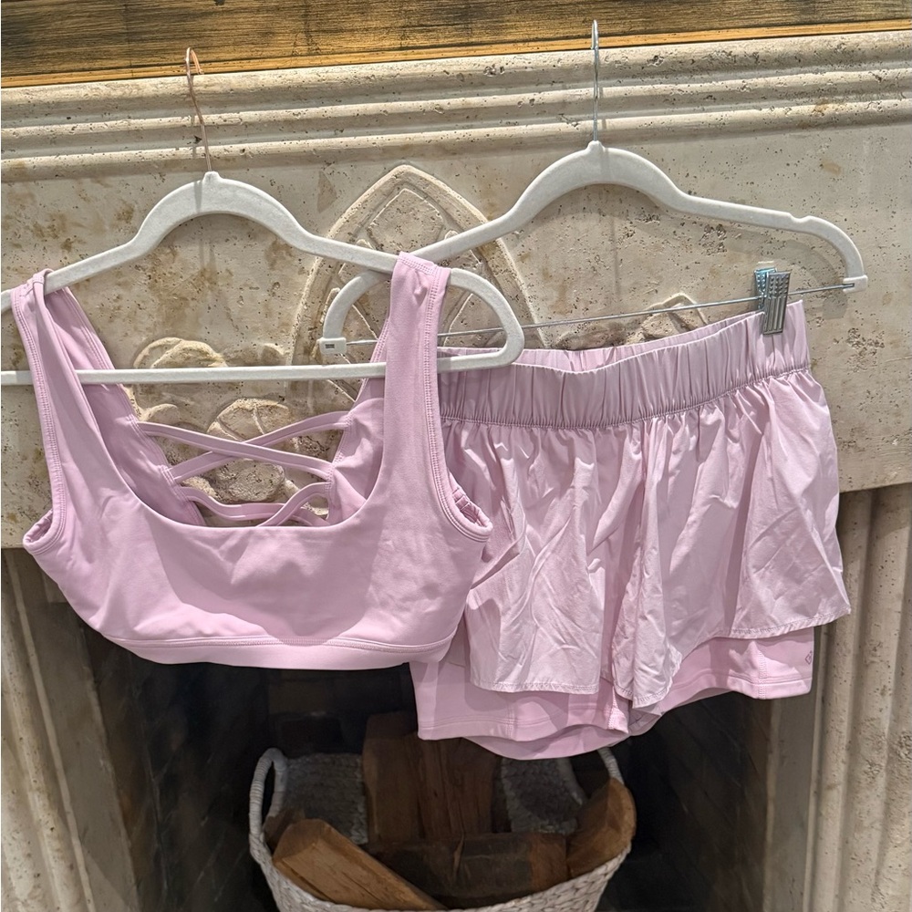 Light Pink Women's Athletic Set